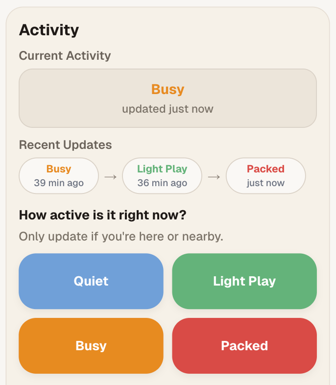 DinkFox venue activity: status, recent play, and what is happening at the courts.